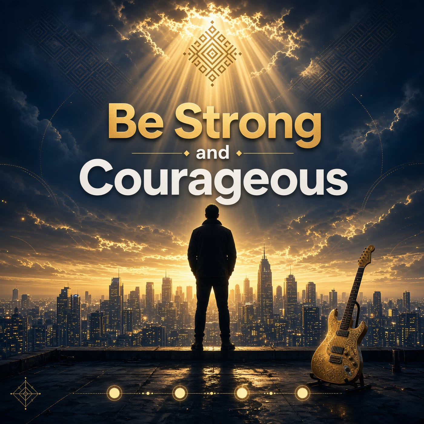 Be Strong and Courageous album cover art by TruckMeta Matthew Webber
