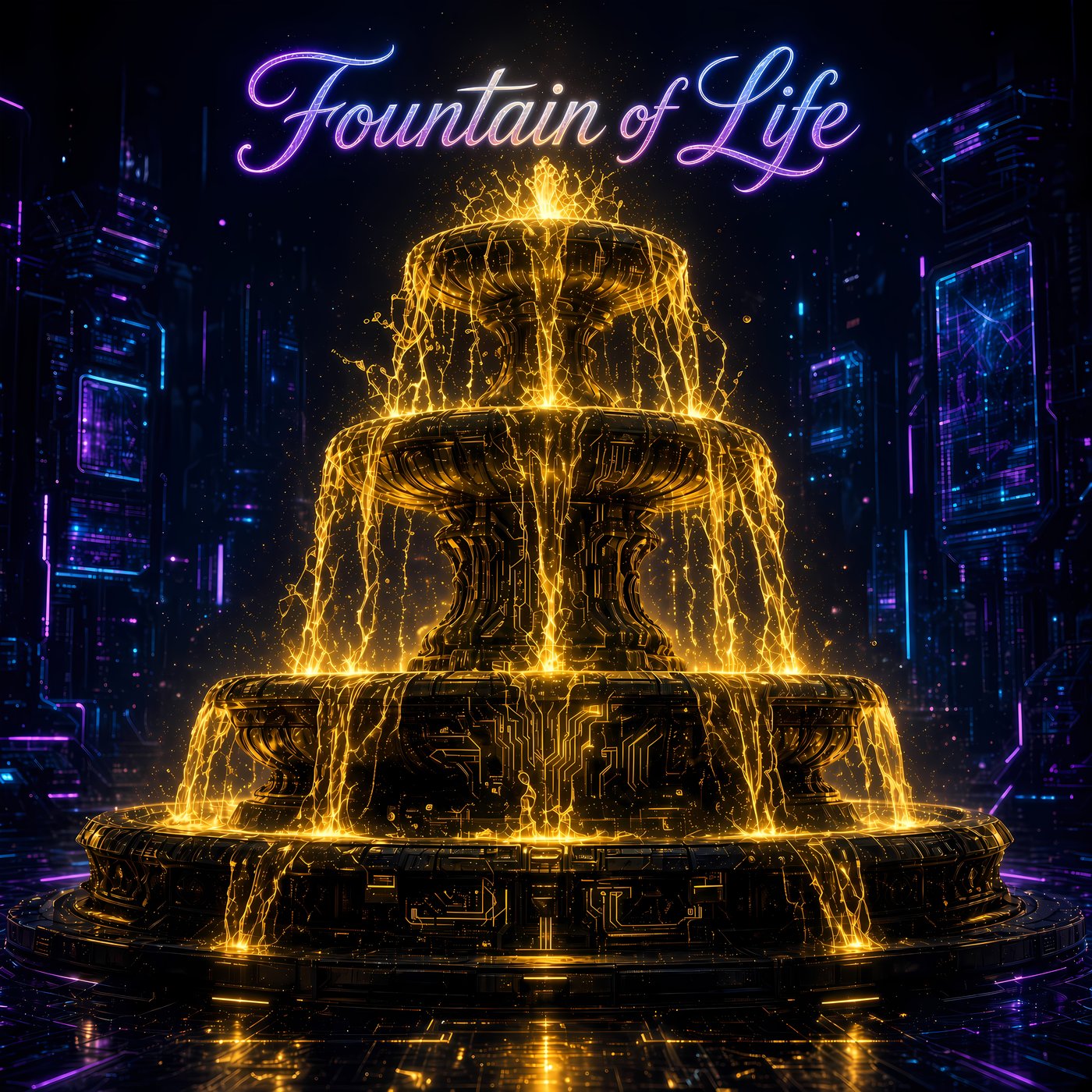 Fountain of Life album cover art by TruckMeta Matthew Webber