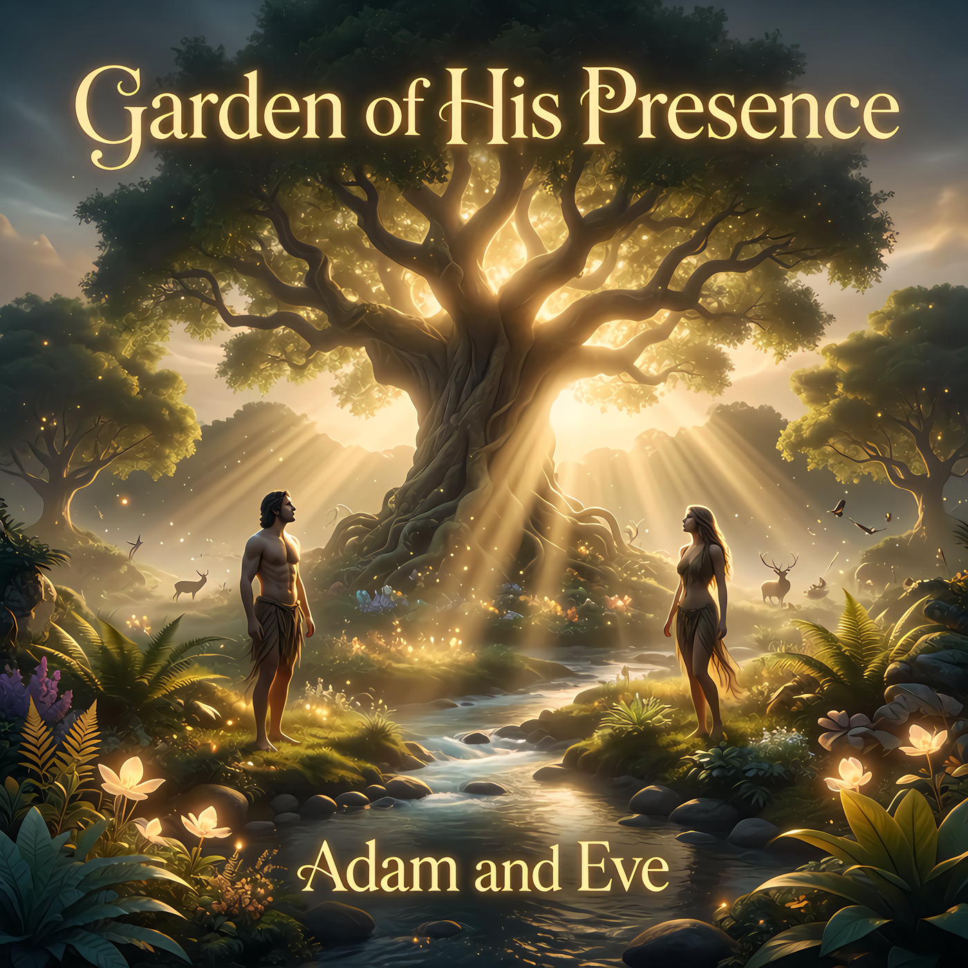 Garden of His Presence (Adam and Eve) album cover art by TruckMeta Matthew Webber
