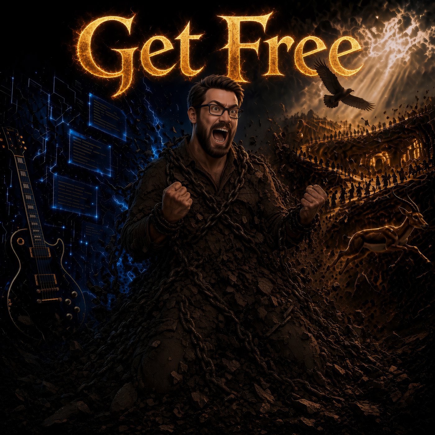 Get Free album cover art by TruckMeta Matthew Webber