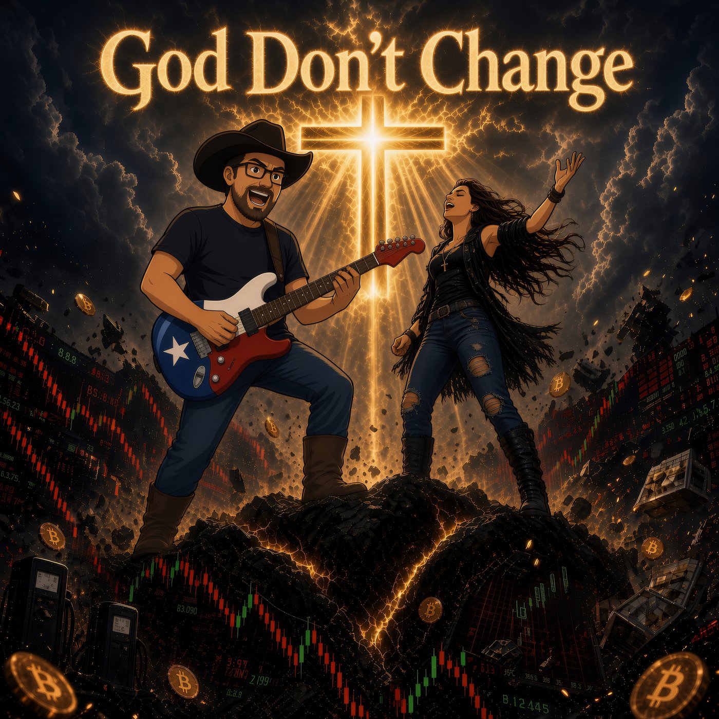God Don't Change album cover art by TruckMeta Matthew Webber