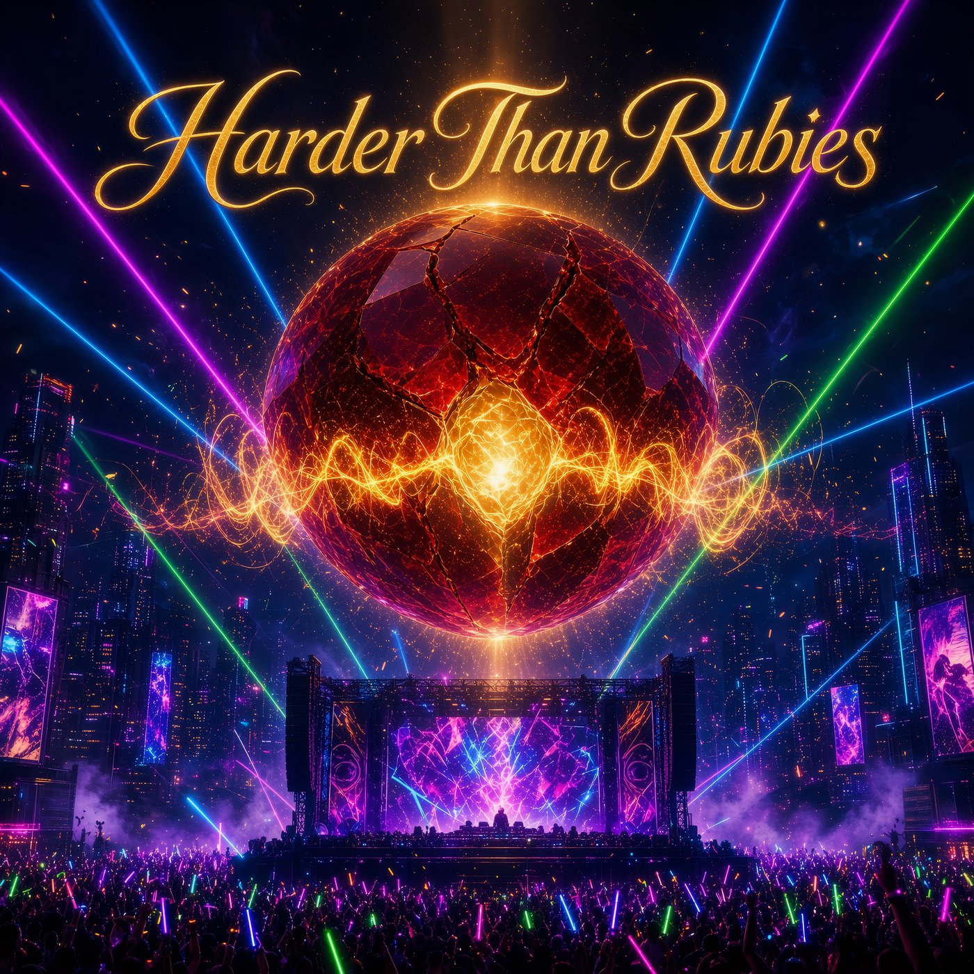 Harder Than Rubies album cover art by TruckMeta Matthew Webber