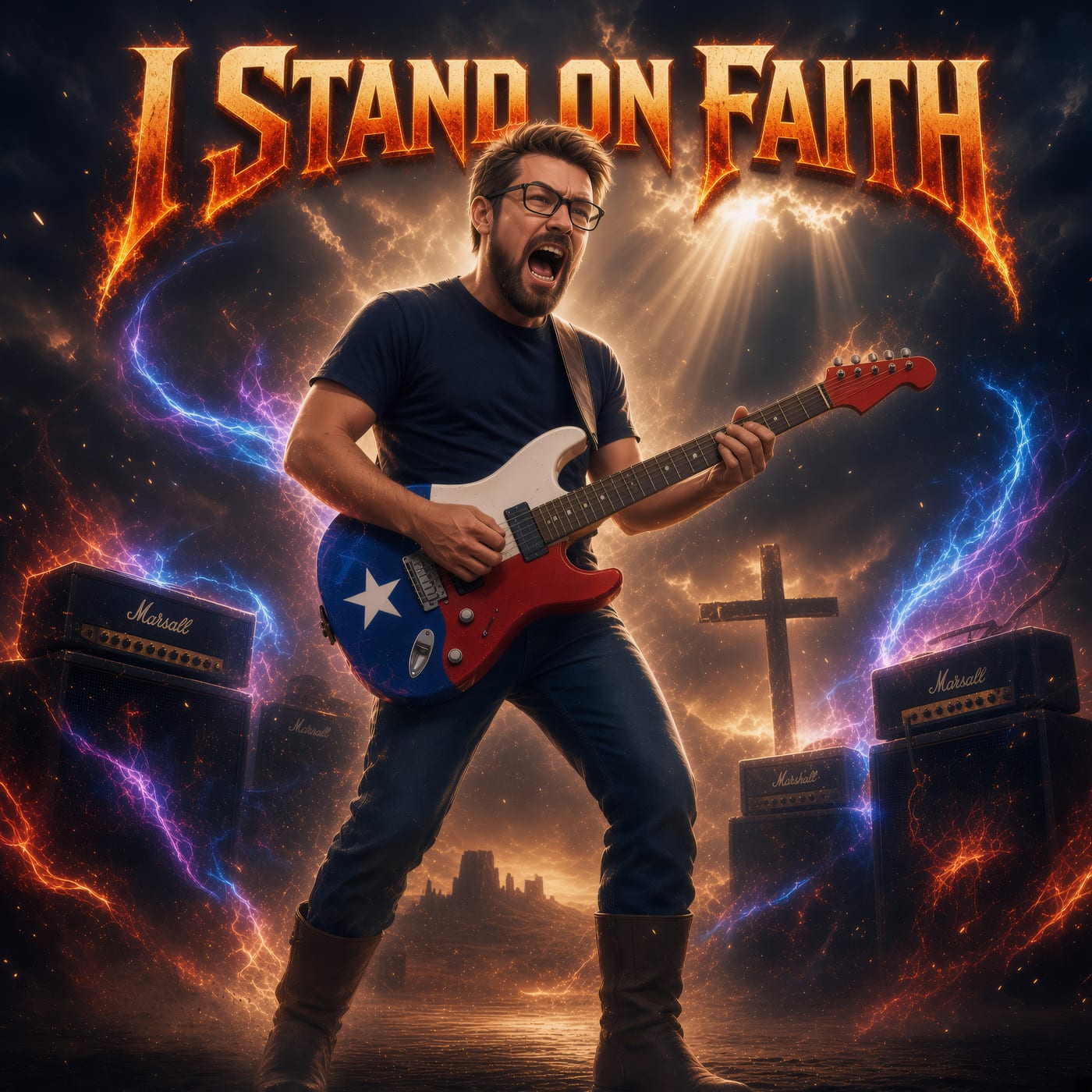 I Stand on Faith album cover art by TruckMeta Matthew Webber