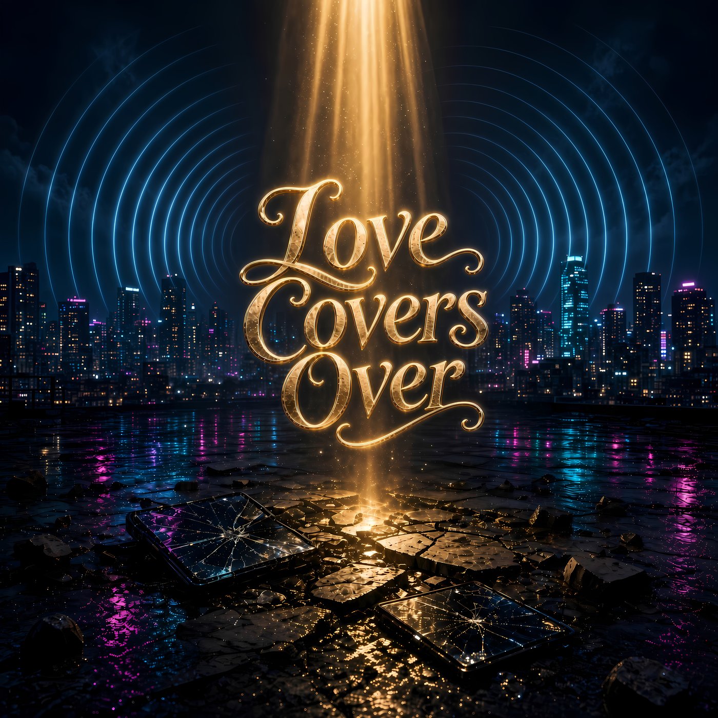 Love Covers Over album cover art by TruckMeta Matthew Webber