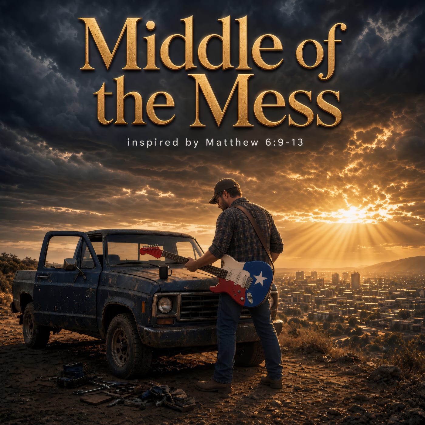 Middle of the Mess album cover art by TruckMeta Matthew Webber