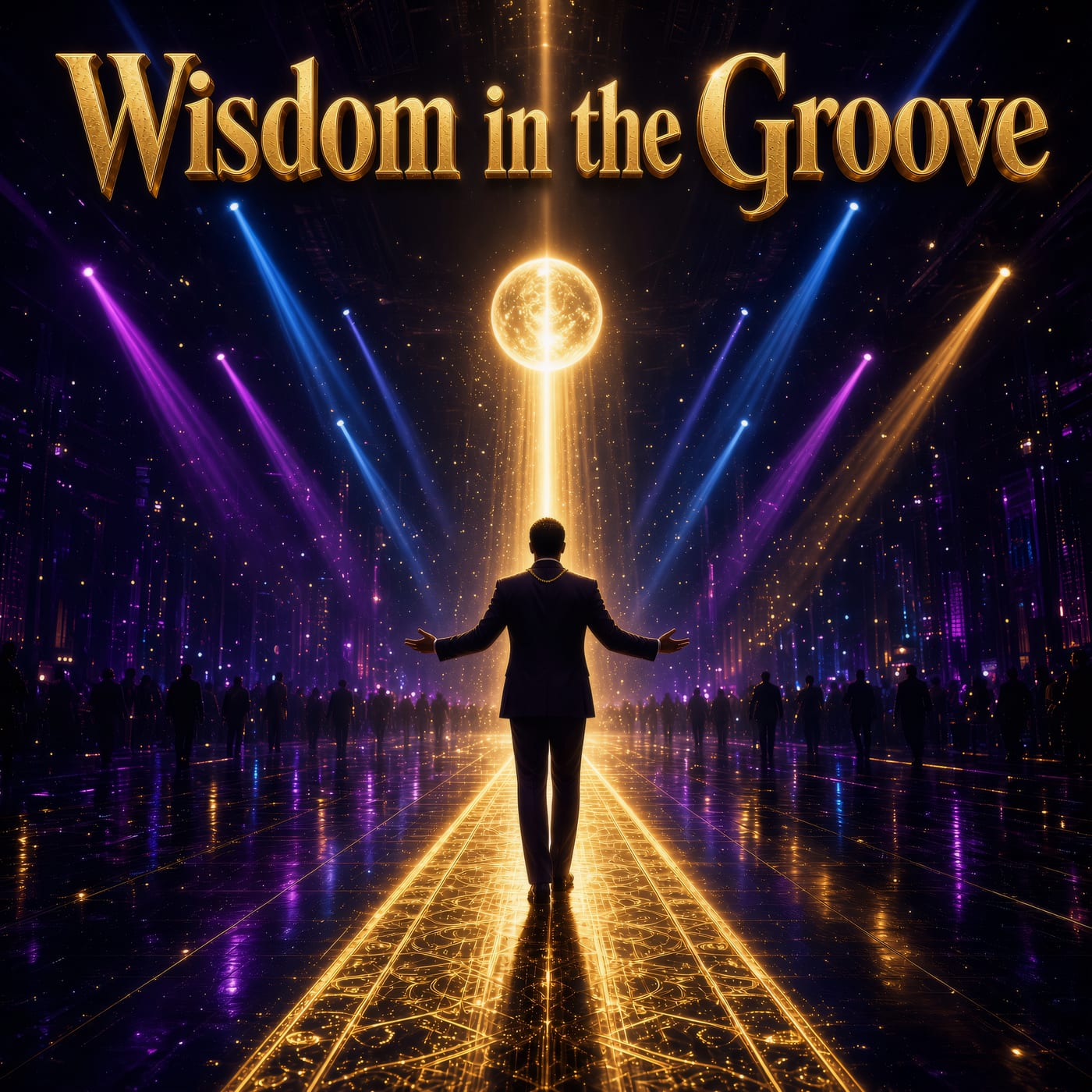 Wisdom in the Groove album cover art by TruckMeta Matthew Webber